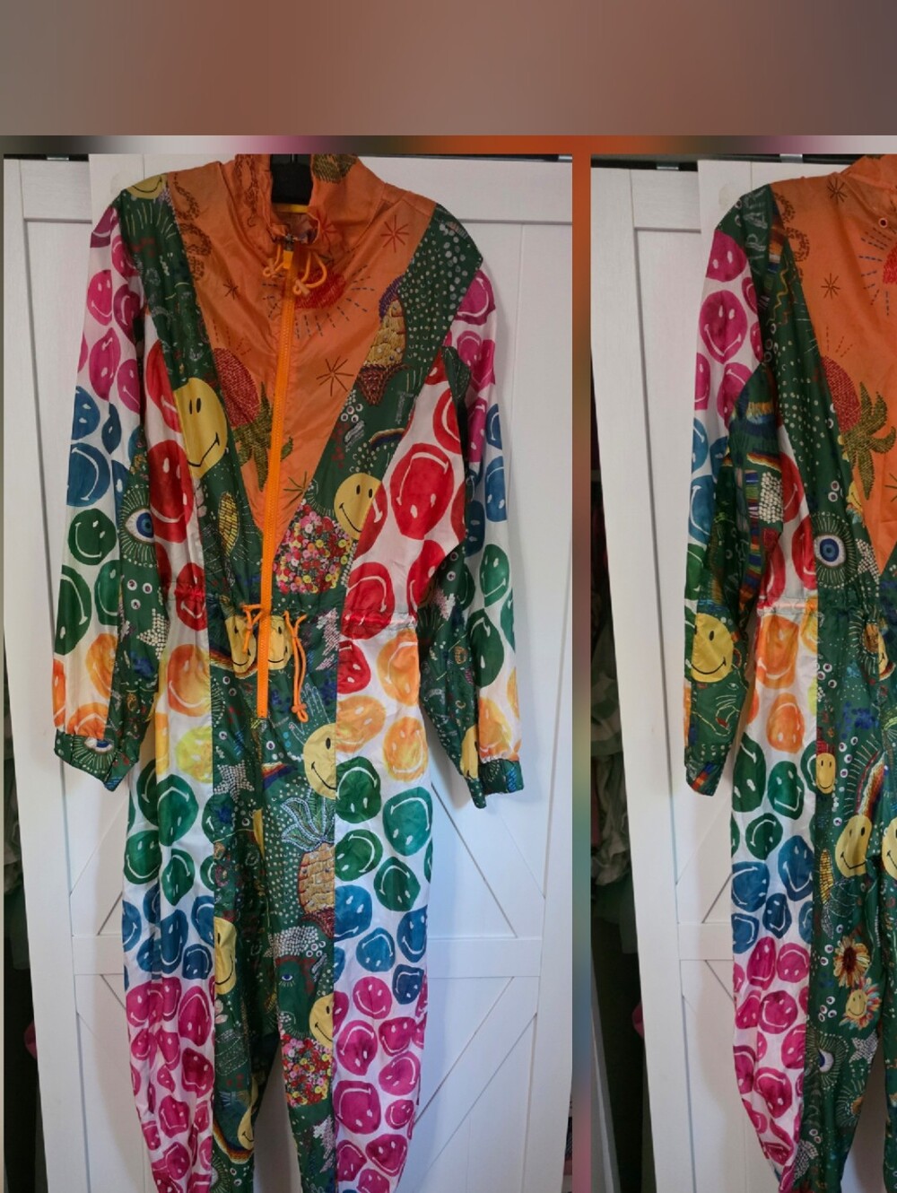 Farm Rio Smiley Windbreaker Jumpsuit - Picture 5 of 5